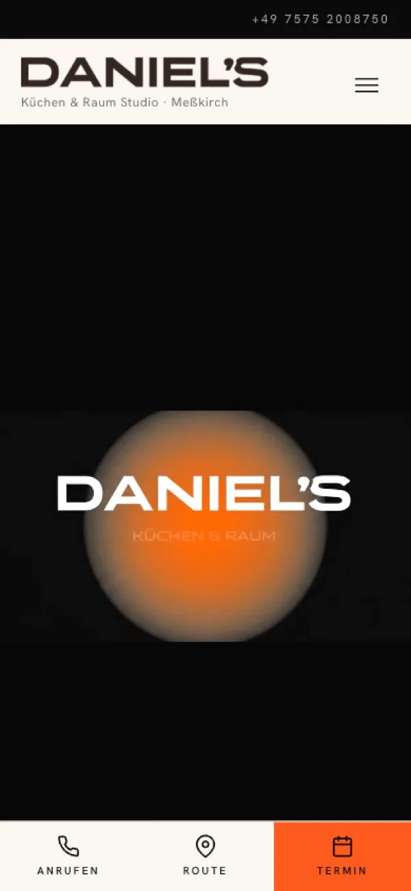 Dieselbe Seite auf dem Handy